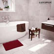 Load image into Gallery viewer, Microfiber Bathroom Rectangle Rug, 20x30 Inch, Maroon-red
