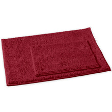 Load image into Gallery viewer, 2-Piece Rectangular Mats Set, Large, Maroon
