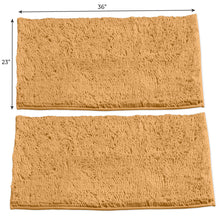 Load image into Gallery viewer, Microfiber Rectangular Rugs, 23x36 Inch 2 Pack Set, Marzipen
