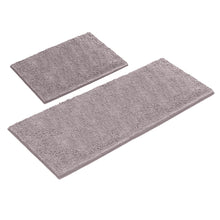 Load image into Gallery viewer, Chenille Microfiber 2-Piece Rectangular Mats Set, XL, Mauve
