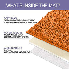 Load image into Gallery viewer, Rectangle Microfiber Bathroom Rug, 24x36 inch, Orange
