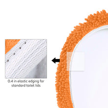 Load image into Gallery viewer, LuxUrux Toilet Lid Cover, Round, Orange
