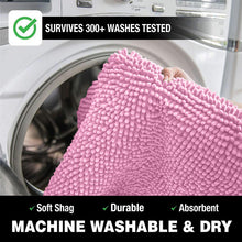 Load image into Gallery viewer, Luxury Microfiber 2-Piece Toilet &amp; Bath Mat Set, XL, Pink

