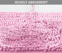 Load image into Gallery viewer, Rectangle Microfiber Bathroom Rug, 24x36 inch, Pink

