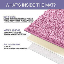Load image into Gallery viewer, Microfiber Bathroom Rectangle Rug, 20x30 Inch, Pink
