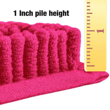 Load image into Gallery viewer, U-Shaped Toilet Bathroom Rug, 20x23, Hot Pink
