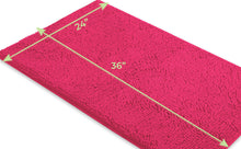 Load image into Gallery viewer, Rectangle Microfiber Bathroom Rug, 24x36 inch, Hot Pink
