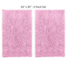 Load image into Gallery viewer, Microfiber Rectangular Mats, 20x30 Inch 2 Pack Set, Pink

