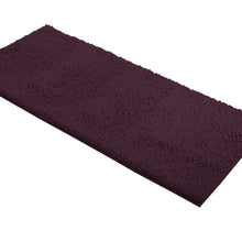Load image into Gallery viewer, Runner Microfiber Bathroom Rug, 21x59 inch, Plum
