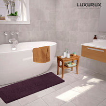 Load image into Gallery viewer, Rectangle Microfiber Bathroom Rug, 27x47 inch, Plum
