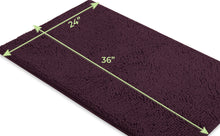 Load image into Gallery viewer, Rectangle Microfiber Bathroom Rug, 24x36 inch, Plum
