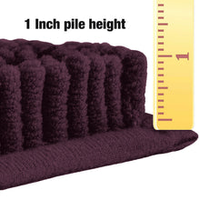 Load image into Gallery viewer, Rectangle Microfiber Bathroom Rug, 27x47 inch, Plum

