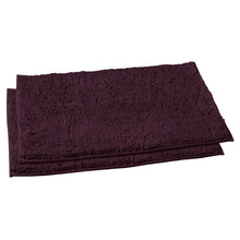 Load image into Gallery viewer, Microfiber Rectangular Mats, 20x30 Inch 2 Pack Set, Plum
