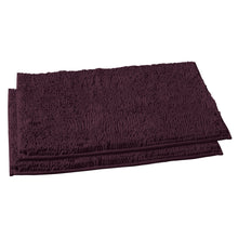 Load image into Gallery viewer, Microfiber Rectangular Mat Mini Set, 16x24 Inch 2 Pack Set, Plum
