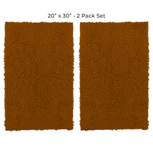 Load image into Gallery viewer, Microfiber Rectangular Mats, 20x30 Inch 2 Pack Set, Pumpkin
