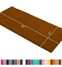 Load image into Gallery viewer, Runner Microfiber Bathroom Rug, 21x59 inch, Pumpkin
