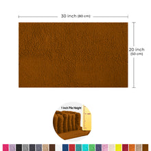 Load image into Gallery viewer, Microfiber Bathroom Rectangle Rug, 20x30 Inch, Pumpkin

