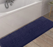 Load image into Gallery viewer, Runner Microfiber Bathroom Rug, 21x59 inch, Blue-purple
