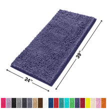 Load image into Gallery viewer, Rectangle Microfiber Bathroom Rug, 24x39 inch, Purple
