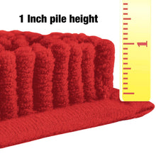 Load image into Gallery viewer, U-Shaped Toilet Bathroom Rug, 20x20, Red
