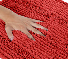 Load image into Gallery viewer, 2 Piece Rectangular Bath Rug Set, 15x23 + 27x47 inch, Red
