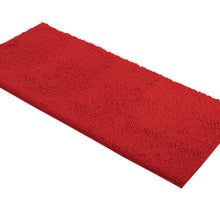 Load image into Gallery viewer, Runner Microfiber Bathroom Rug, 21x59 inch, Red
