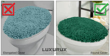Load image into Gallery viewer, 3pc Set (Style B) Bath Rug + U Shape Toilet Mat + Round Toilet Lid Cover Rug, Light Grey
