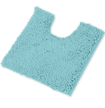 Load image into Gallery viewer, U-Shaped Toilet Bathroom Rug, 20x20, Spa Blue
