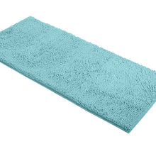 Load image into Gallery viewer, Runner Microfiber Bathroom Rug, 21x59 inch, Spa Blue
