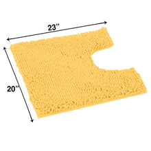 Load image into Gallery viewer, U-Shaped Toilet Bathroom Rug, 20x23, Yellow
