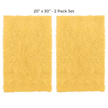 Load image into Gallery viewer, Microfiber Rectangular Mats, 20x30 Inch 2 Pack Set, Yellow
