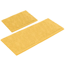 Load image into Gallery viewer, Chenille Microfiber 2-Piece Rectangular Mats Set, XL, Yellow
