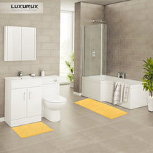 Load image into Gallery viewer, Chenille Microfiber 2-Piece Rectangular Mats Set, XL, Yellow
