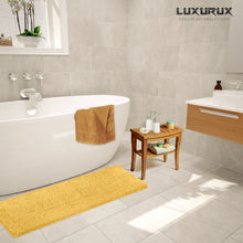 Load image into Gallery viewer, Rectangle Microfiber Bathroom Rug, 27x47 inch, Sunshine Yellow

