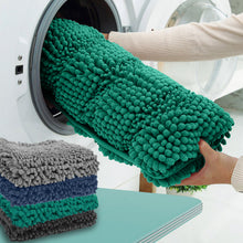 Load image into Gallery viewer, 2 Piece Rectangular Bath Rug Set, 15x23 + 24x36 inch, Turquoise
