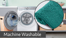 Load image into Gallery viewer, Rectangle Microfiber Bathroom Rug, 15x23 inch, Turquoise
