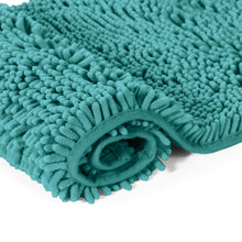 Load image into Gallery viewer, Rectangle Microfiber Bathroom Rug, 15x23 inch, Turquoise
