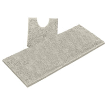 Load image into Gallery viewer, Luxury Microfiber 2-Piece Toilet &amp; Bath Mat Set, XL, Warm Grey

