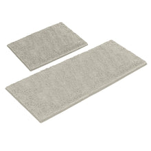 Load image into Gallery viewer, Chenille Microfiber 2-Piece Rectangular Mats Set, XL, Warm Grey
