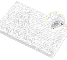 Load image into Gallery viewer, Rectangle Microfiber Bathroom Rug, 15x23 inch, White
