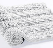 Load image into Gallery viewer, 2 Piece Rectangular Bath Rug Set, 15x23 + 20x30  inch, White
