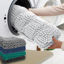 Load image into Gallery viewer, 2 Piece Rectangular Bath Rug Set, 15x23 + 27x47 inch, White
