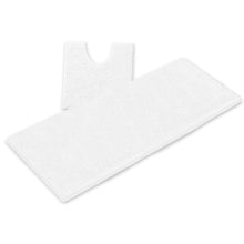 Load image into Gallery viewer, Luxury Microfiber 2-Piece Toilet &amp; Bath Mat Set, XL, White
