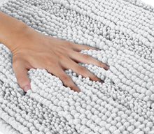 Load image into Gallery viewer, 2 Piece Rectangular Bath Rug Set, 15x23 + 20x30  inch, White

