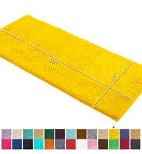 Load image into Gallery viewer, Runner Microfiber Bathroom Rug, 21x59 inch, Lemon
