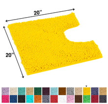 Load image into Gallery viewer, U-Shaped Toilet Bathroom Rug, 20x20, Lemon
