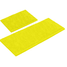 Load image into Gallery viewer, Chenille Microfiber 2-Piece Rectangular Mats Set, XL, Lemon
