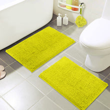 Load image into Gallery viewer, Microfiber Rectangular Mat Mini Set, 16x24 Inch 2 Pack Set, Lemon
