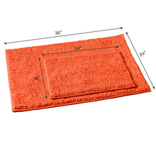 Load image into Gallery viewer, 2-Piece Rectangular Mats Set, Large, Coral
