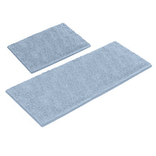 Load image into Gallery viewer, Chenille Microfiber 2-Piece Rectangular Mats Set, XL, Sky Blue
